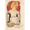 n°29407 - Fantaisie - Jeune femme blonde portant des ailes de papillon