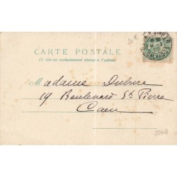 n°29408 - Art Nouveau - Jeune femme portant un bâton de bergère et un mouton en bois