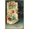 n°29414 - Carte Gaufrée - Clapsaddle - Fröhliche Pfingsten- Garçon tenant des fleurs