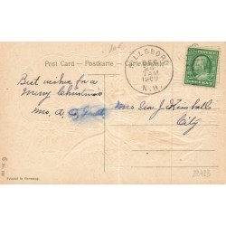 n°29423  - Carte Gaufrée - A Merry Christmas - Enfants autour d'un ange gardien près d'un sapin