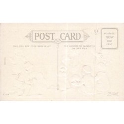 n°29441 - Carte Gaufrée - Nouvel An -A Happy and Prosperous New Year - Enfants faisant un bonhomme de neige