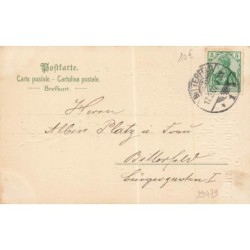 n°29479 - Carte Gaufrée - Pentecôte - Frohe, Pfingst Gruss - Ange au milieu d'un champs fleuri