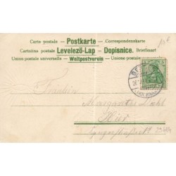 n°29484 - Carte Gaufrée - MSIB 12967 - Fröhliche Weihnachten - Anges près d'une bougie dans un sapin