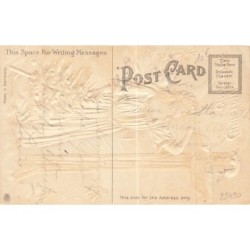 n°29490 - Carte Gaufrée - Noël - Christmas Greetings - Ange gardien tenant un sapin, et regardant au loin