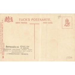 n°29511 - Fröhliche Ostern - Un garçon, un coq et une poule regardant une fillette peignant des oeufs