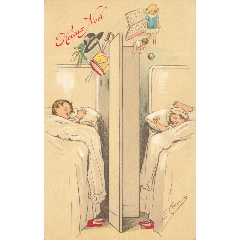 n°29527 - E.  Cenni - Heureux Noël - Enfants dormant et rêvant à des jouets