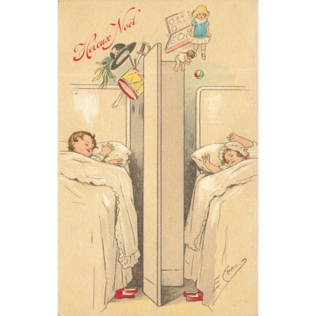 n°29527 - E.  Cenni - Heureux Noël - Enfants dormant et rêvant à des jouets