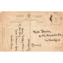 n°29549 - Carte Gaufrée - Fantaisie - Many happy returns - Jeunes hommes avec des fleurs