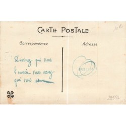 n°29552 - Carte Brodée - 1er Avril - Village, Iris et Poisson