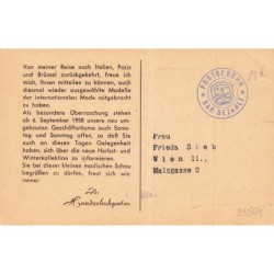 n°29564 - Mode - Jeunes femmes, avec au fond laTour Eiffel - Handschuhpeter