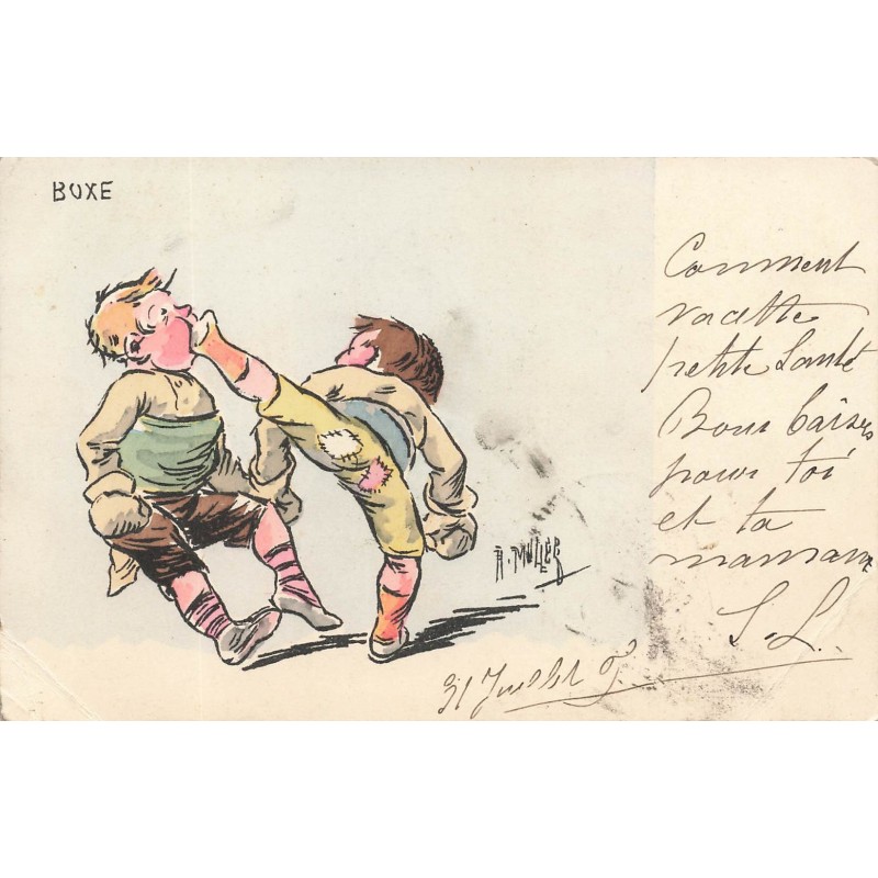 n°29566 - Illustrateur H. Muller - Boxe