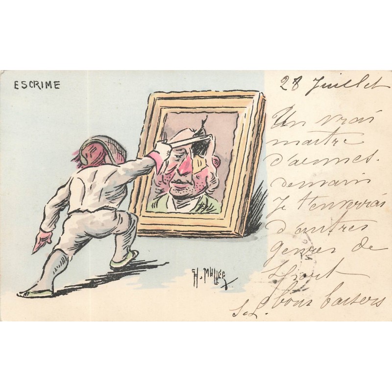n°29567 - Illustrateur H. Muller - Escrime