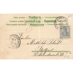 n°29576 - Carte Gaufrée - MSIB 13077 - Fröhliche Pfingsten - Fillette avec un hanneton sur un doigt