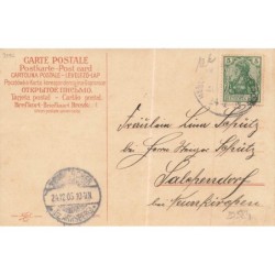 n°29584 - Clapsaddle - Fröhliche Weihnachten - Ange gardien tenant un ruban