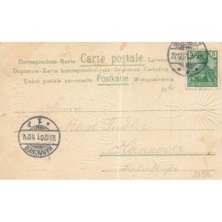 n°29586 - Carte Gaufrée - MSIB 12967 - Fröhliche Weihnachten - Têtes d'ange sur une bougie, et une branche de sapin