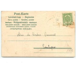 n°13638 - Carte Gaufrée - Hartelijke Gelukwensch - Garçons saluant