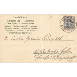 n°29616 - Carte Gaufrée - MSIB 13424 - Fröhliche Ostern - Ange faisant une couronne de fleurs