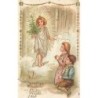 n°29624 - Carte Gaufrée - Joyeux Noël - Enfants priant près d'un ange apportant un sapin