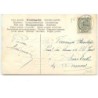 n°13643 - Carte Gaufrée - Fillette ramant dans une barque remplie de violettes
