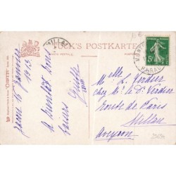 n°29634 - Nouvel An - Bonne Année - Bonhomme de neige près d'une lanterne de ville humanisée -Oilette