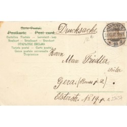 n°29637 - Carte Gaufrée - Nouvel An - Prosit Neujahr 1903 - Jeune femme à califourchon sur un cochon