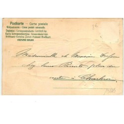n°13645 - Carte Gaufrée - Jeune couple, le garçon portant un lapin