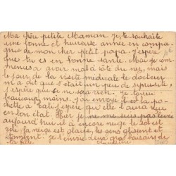 n°29665 - Baumgarten - Bonne Année - Fillettes prenant le thé avec une poupée et des ours en peluche - Teddy Bear - chat