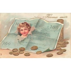 n°29673 - Carte Gaufrée -...