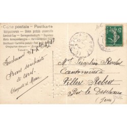 n°29676 - Carte Gaufrée - Bonne Année - Anges  apportant du muguet et du lilas