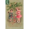 n°29683 - Carte Gaufrée - MSIB 13542 - Joyeux Noël - Fillettes décorant un sapin