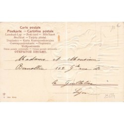 n°29684 - Carte Gaufrée - Joyeux Noël - Fillettes chantant près d'un sapin