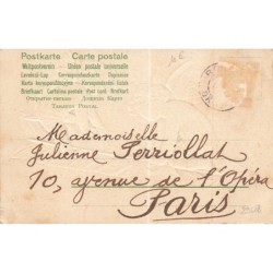 n°29688 - Carte Gaufrée - Clapsaddle - Deux Anges assis sur une flèche