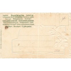 n°29731 - Carte Gaufrée - Clapsaddle - Fröhliche Pfingsten - Fillette tenant un saladier