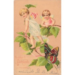 n°29744 - Carte Gaufrée -...