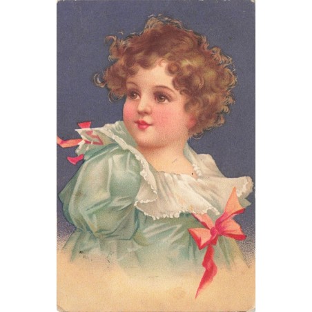 n°29746 - Fantaisie - Clapsaddle - Portrait d'une fillette