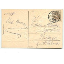 n°13670 - Carte Fantaisie Gaufrée - Viel Glück im neun Jahr - Enfants dans une mine d'Or