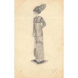 n°29759 - Carte Peinte à la...