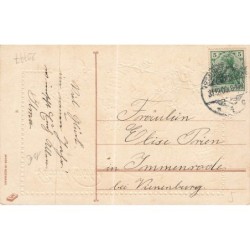 n°29777 - Carte Gaufrée - Prosit Neujahr - Enfants autour d'un cochon