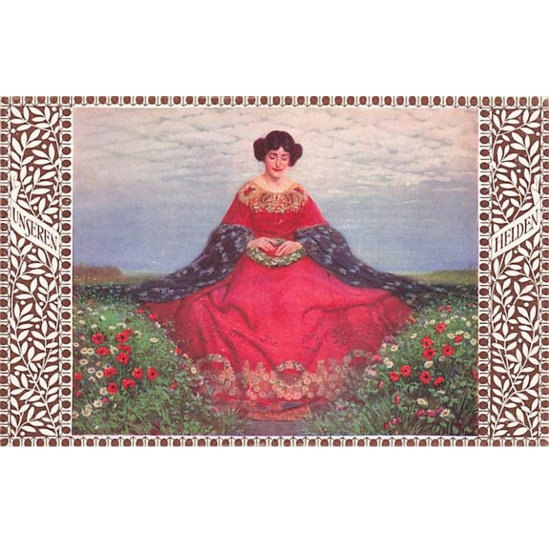 Fantaisie - MM Vienne n°1067 - Femme en rouge - Unseren - Helden