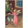 n°29793 - Joyeux Noël - Ange déposant un livre sous un sapin