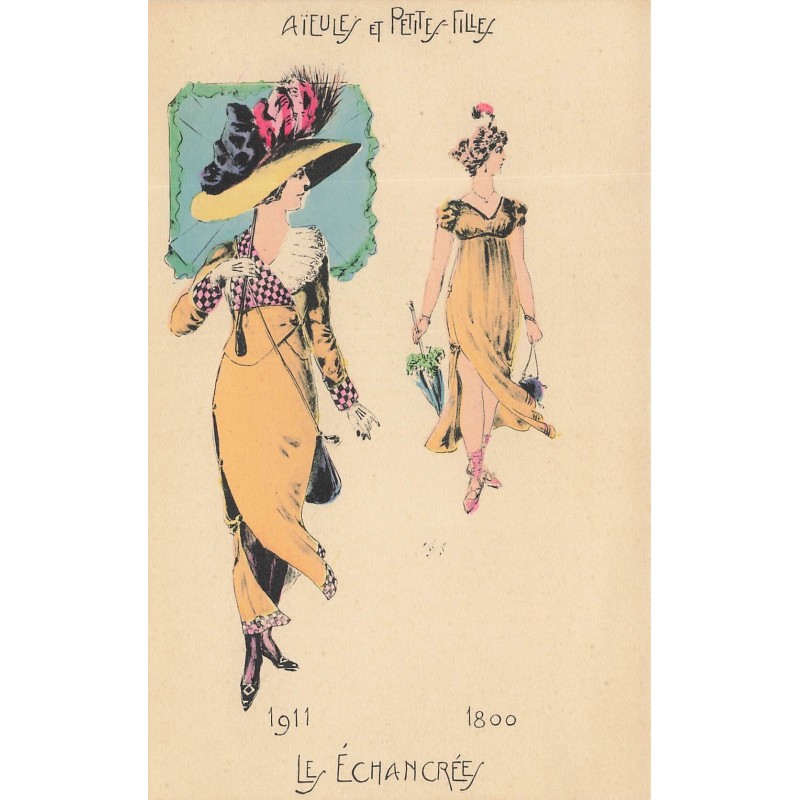 n°29808 - Illustrateur Jim - Les échancrées - Aïeule et Petite Fille - 1800-1911