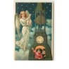n°13681 - Carte Fantaisie Gaufrée - Ange sonnant les cloches - Enfants
