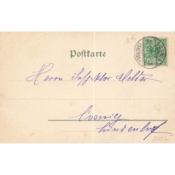 n°29832 - Carte Gaufrée - Stengel Ser.10 - Gluckliches Neujahr - Hommes chantant sous la neige