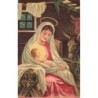 n°29868 - Carte Gaufrée - Joyeux Noël - Scène de Nativité dans une Etable