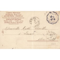 n°29869 - Clapsaddle - Joyeux Noël - Enfant sous la neige, tenant du gui