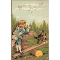 n°29876 - Carte Gaufrée -...