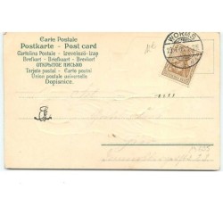 n°13695 - Carte Fantaisie Gaufrée - Ange et Encrier