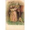 n°29892 - Fantaisie - Deux fillettes jouant du piano - Poupée - Illustrateur Maud Goodman