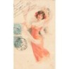 n°29902 - Illustrateur MSM - Jeune femme dansant avec un voile