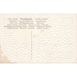 n°29943 - Carte Gaufrée - Style Brundage - Gage d'Affection - Visage d'une fillette avec des pensées